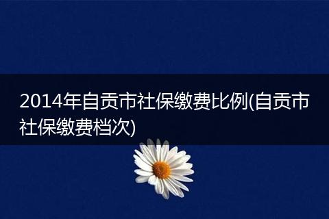 2014年自贡市社保缴费比例(自贡市社保缴费档次)