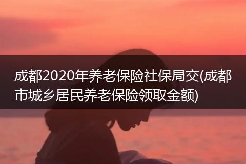 成都2020年养老保险社保局交(成都市城乡居民养老保险领取金额)