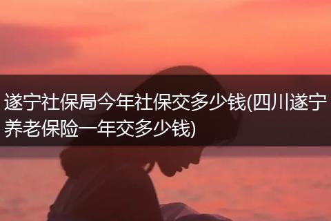 遂宁社保局今年社保交多少钱(四川遂宁养老保险一年交多少钱)
