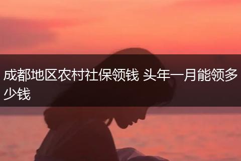 成都地区农村社保领钱 头年一月能领多少钱