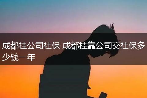 成都挂公司社保 成都挂靠公司交社保多少钱一年