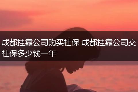 成都挂靠公司购买社保 成都挂靠公司交社保多少钱一年