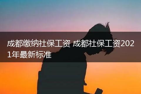 成都缴纳社保工资 成都社保工资2021年最新标准
