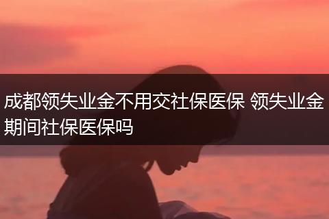成都领失业金不用交社保医保 领失业金期间社保医保吗