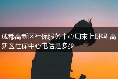 成都高新区社保服务中心周末上班吗 高新区社保中心电话是多少