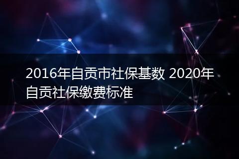 2016年自贡市社保基数 2020年自贡社保缴费标准