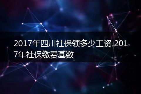 2017年四川社保领多少工资 2017年社保缴费基数