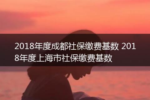 2018年度成都社保缴费基数 2018年度上海市社保缴费基数