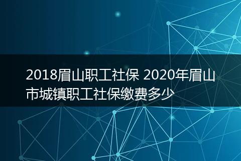 2018眉山职工社保 2020年眉山市城镇职工社保缴费多少
