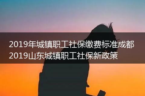 2019年城镇职工社保缴费标准成都 2019山东城镇职工社保新政策