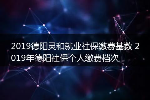 2019德阳灵和就业社保缴费基数 2019年德阳社保个人缴费档次