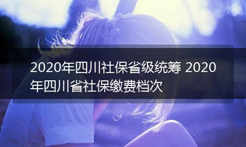 2020年四川社保省级统筹 2020年四川省社保缴费档次