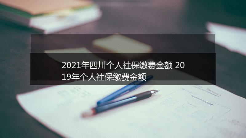 2021年四川个人社保缴费金额 2019年个人社保缴费金额