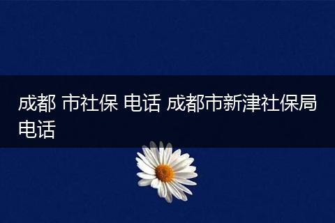 成都 市社保 电话 成都市新津社保局电话