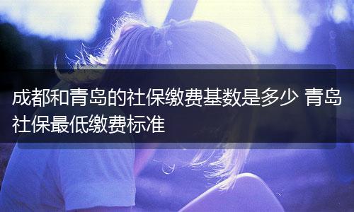 成都和青岛的社保缴费基数是多少 青岛社保最低缴费标准