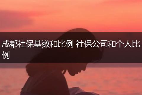 成都社保基数和比例 社保公司和个人比例