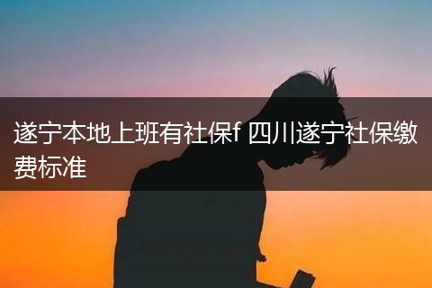 遂宁本地上班有社保f 四川遂宁社保缴费标准