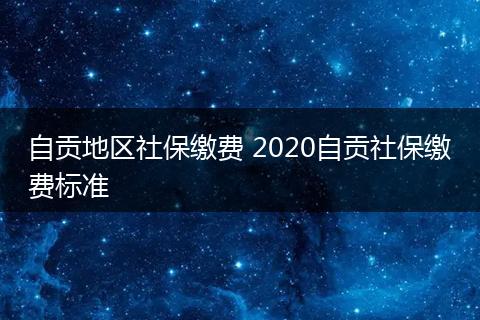 自贡地区社保缴费 2020自贡社保缴费标准