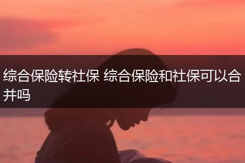 综合保险转社保 综合保险和社保可以合并吗