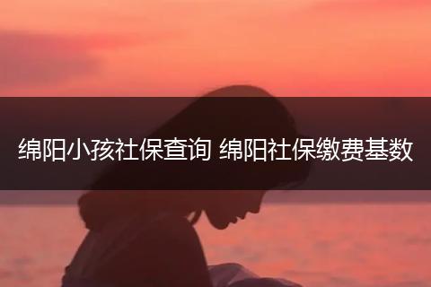 绵阳小孩社保查询 绵阳社保缴费基数