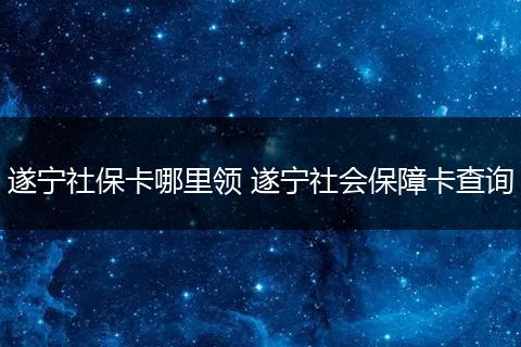 遂宁社保卡哪里领 遂宁社会保障卡查询