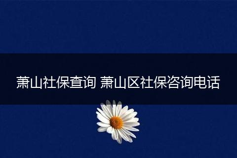萧山社保查询 萧山区社保咨询电话