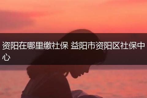 资阳在哪里缴社保 益阳市资阳区社保中心