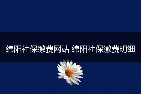绵阳社保缴费网站 绵阳社保缴费明细