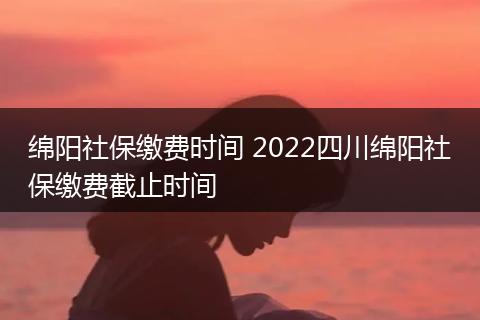 绵阳社保缴费时间 2022四川绵阳社保缴费截止时间