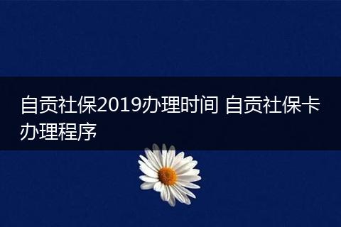 自贡社保2019办理时间 自贡社保卡办理程序