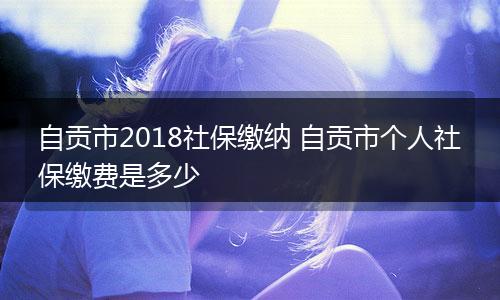自贡市2018社保缴纳 自贡市个人社保缴费是多少