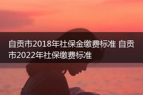 自贡市2018年社保金缴费标准 自贡市2022年社保缴费标准
