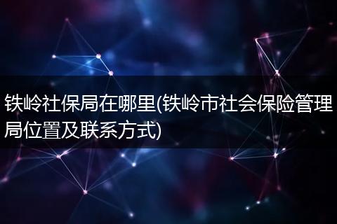 铁岭社保局在哪里(铁岭市社会保险管理局位置及联系方式)
