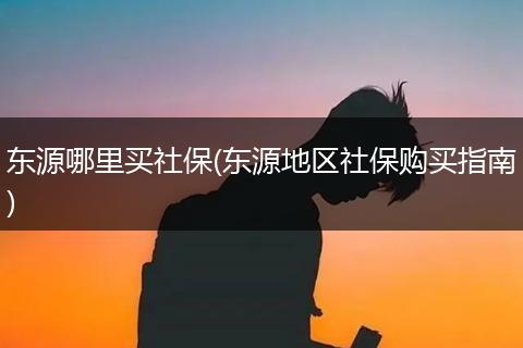 东源哪里买社保(东源地区社保购买指南)
