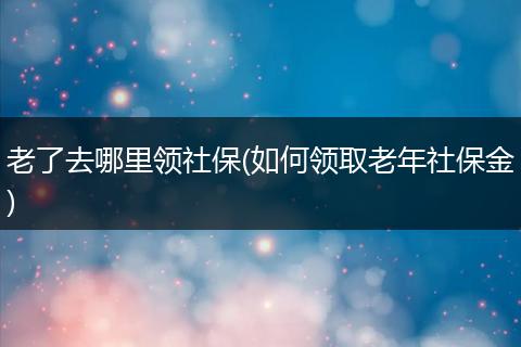 老了去哪里领社保(如何领取老年社保金)