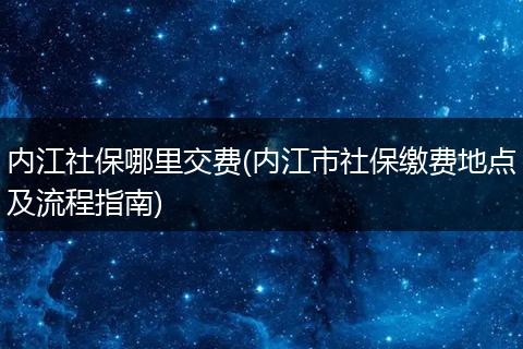 内江社保哪里交费(内江市社保缴费地点及流程指南)
