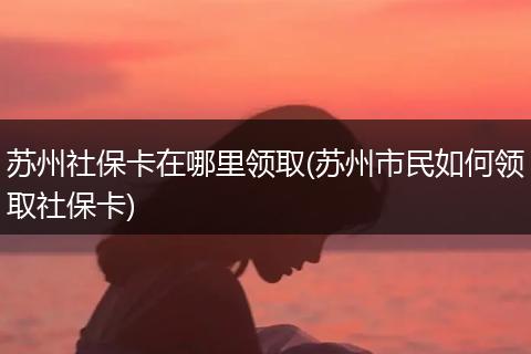 苏州社保卡在哪里领取(苏州市民如何领取社保卡)
