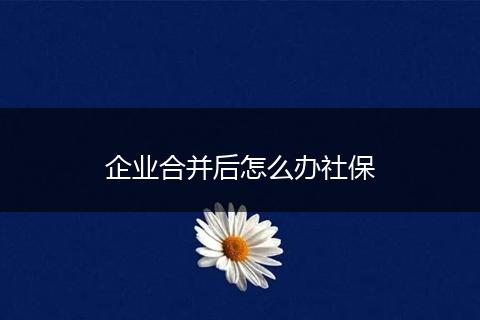 企业合并后怎么办社保