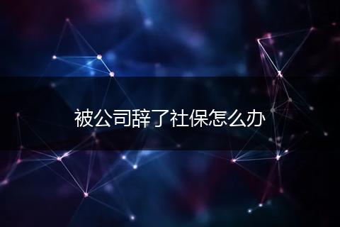 被公司辞了社保怎么办