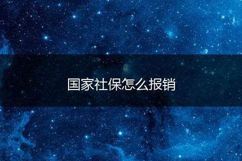 国家社保怎么报销