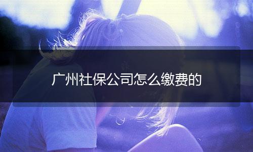 广州社保公司怎么缴费的