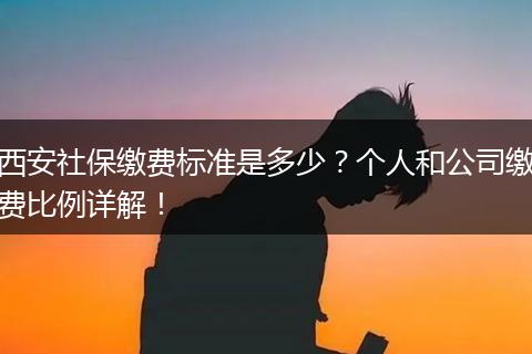 西安社保缴费标准是多少？个人和公司缴费比例详解！
