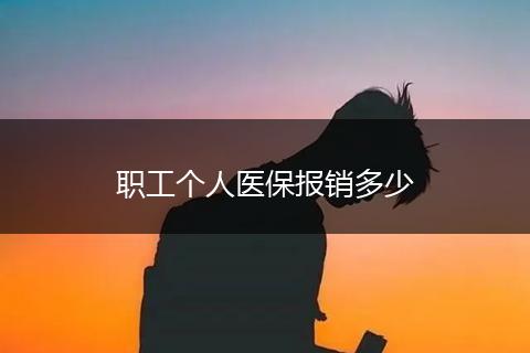 职工个人医保报销多少