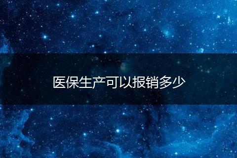 医保生产可以报销多少