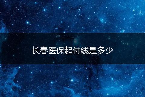 长春医保起付线是多少