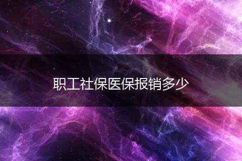 职工社保医保报销多少