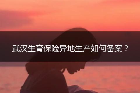 武汉生育保险异地生产如何备案？