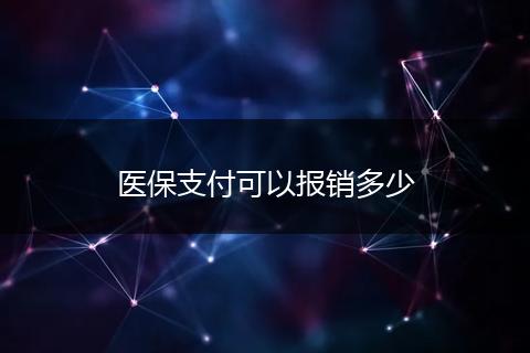 医保支付可以报销多少