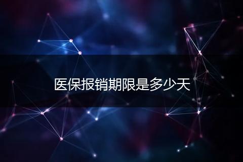 医保报销期限是多少天