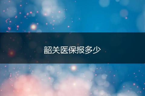 韶关医保报多少
